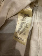 GT-0149 Maeve Anthropologie White Split Neck Balloon Sleeve Blouse M Boho