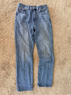 GT-0106 Madewell ’90s Straight Jeans 28 High Rise Medium Wash Stretch Denim