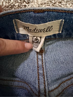 GT-0106 Madewell ’90s Straight Jeans 28 High Rise Medium Wash Stretch Denim