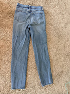 GT-0110 GAP Cheeky Straight High Rise Jeans 29 8T Raw Hem Front Seam