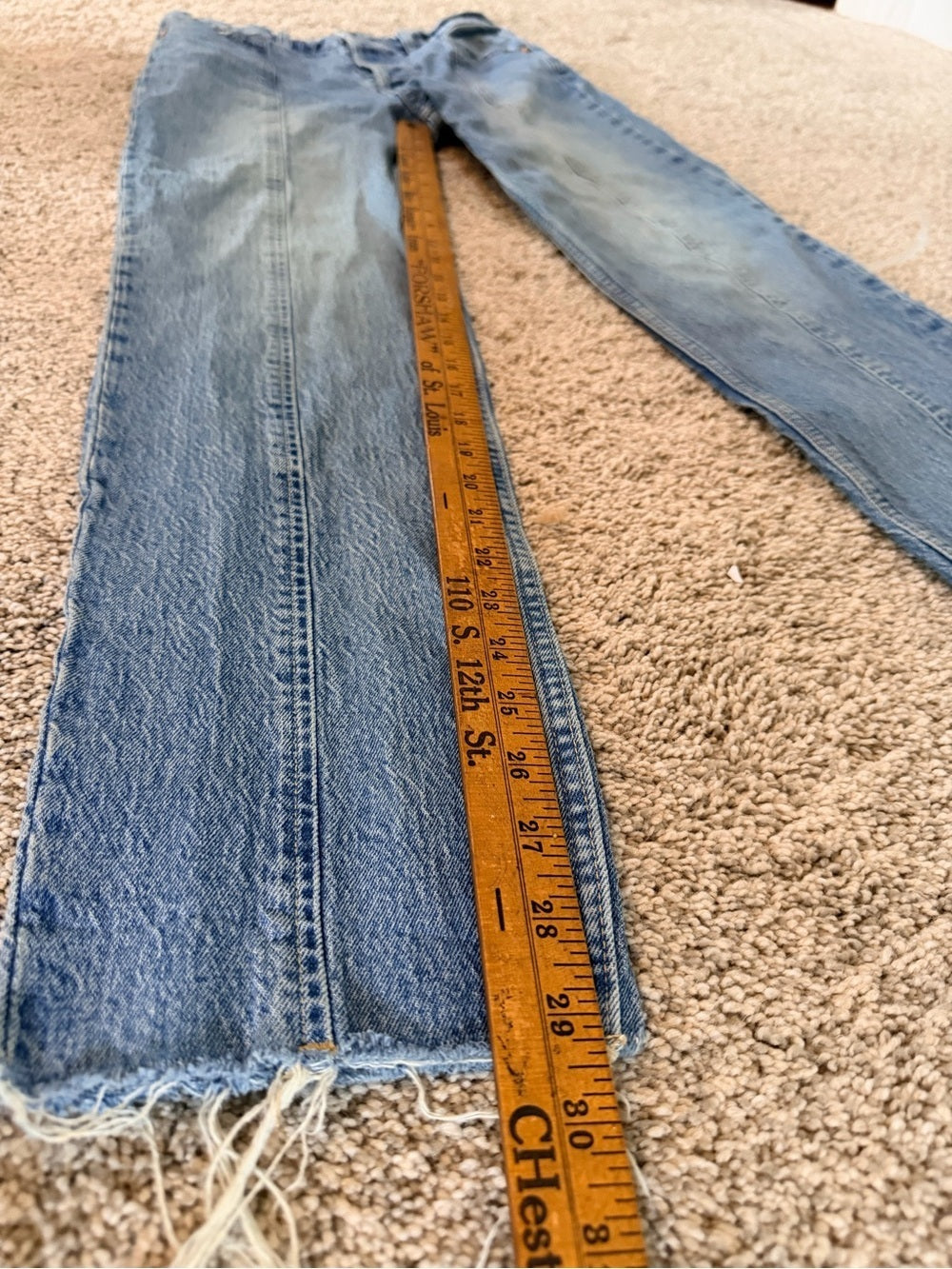 GT-0110 GAP Cheeky Straight High Rise Jeans 29 8T Raw Hem Front Seam