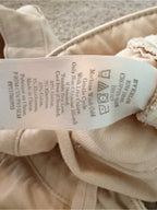 GT-0114 Everlane Utility Straight Leg Pants 8 Bone Cream High Rise Crop