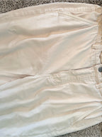 GT-0114 Everlane Utility Straight Leg Pants 8 Bone Cream High Rise Crop