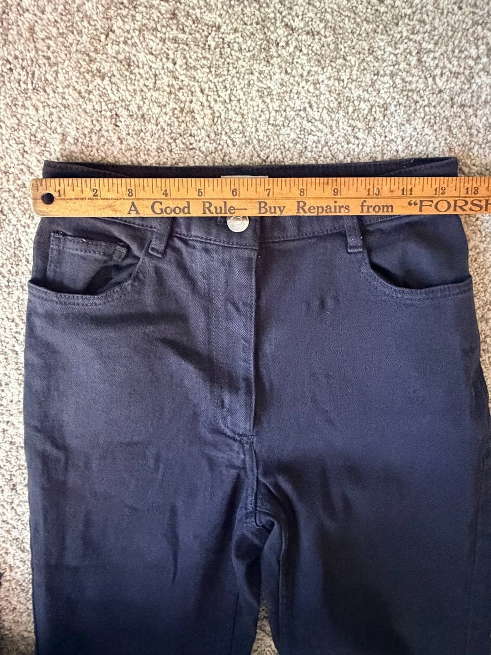 GT-0123 Aritzia Wilfred Free Black High Rise Flare Wide Leg Jeans Size 4