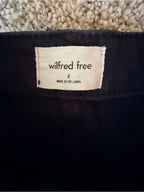 GT-0123 Aritzia Wilfred Free Black High Rise Flare Wide Leg Jeans Size 4