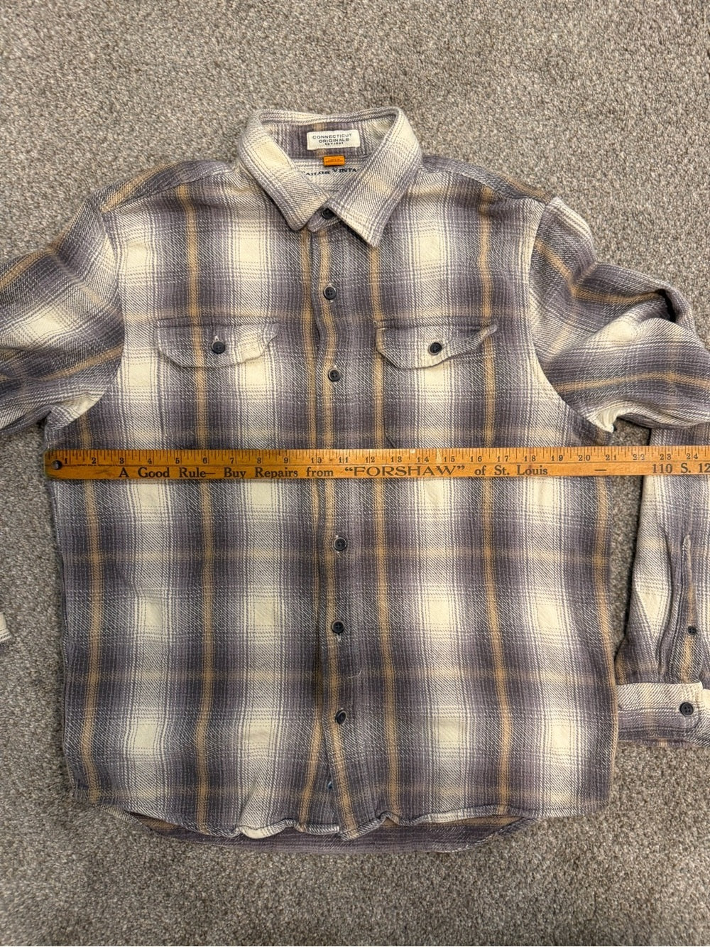 Connecticut Originals Tailor Vintage Plaid Flannel Shirt Men’s M Cotton GT-0005