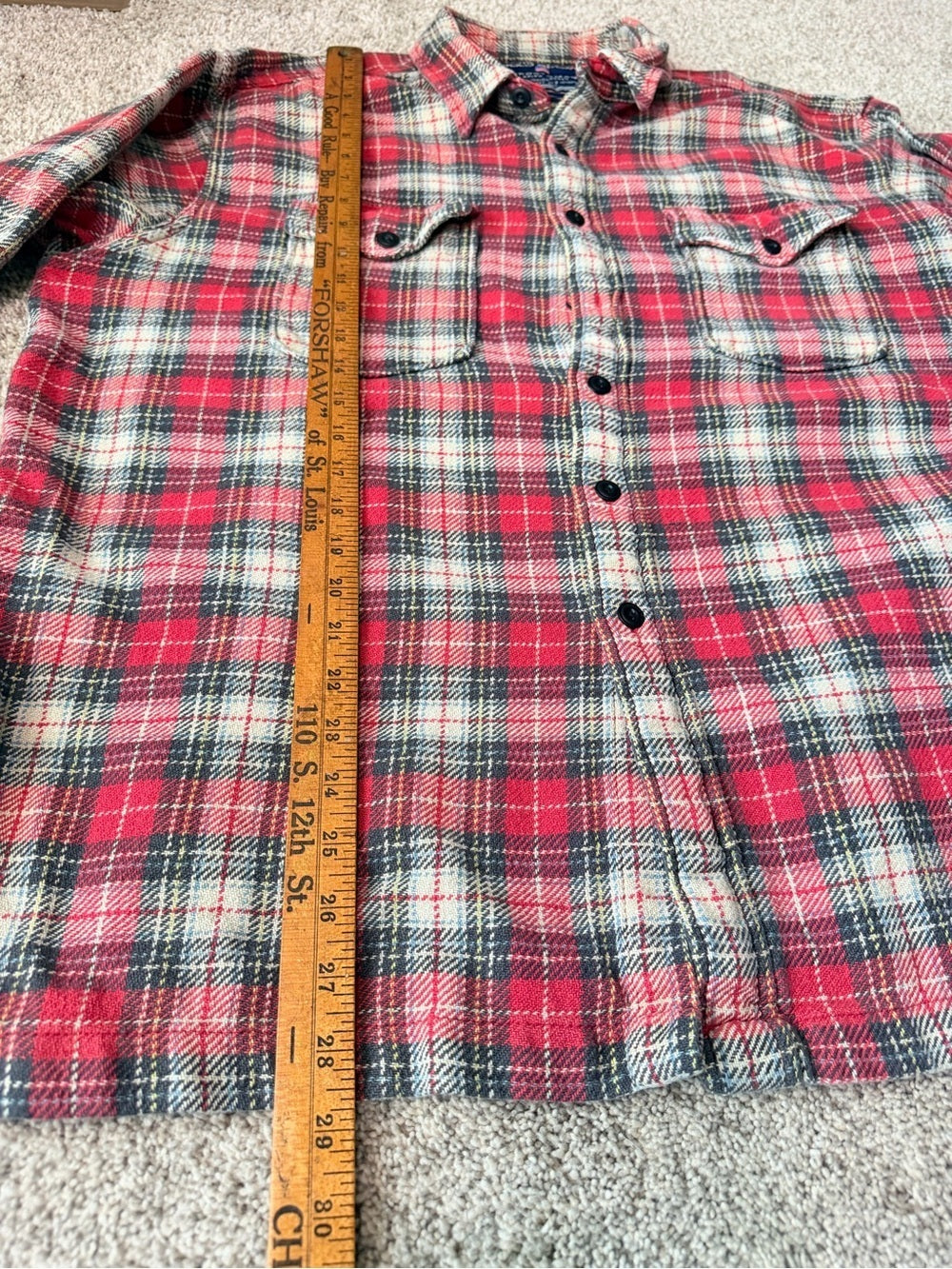 GT-0127 Vintage Polo Sport Ralph Lauren Sportsman XL Plaid Flannel 90s