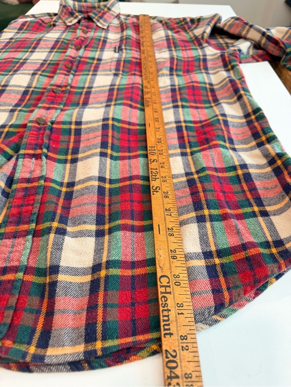 GT-0131 Vintage Abercrombie Big Shirt Plaid Flannel 100% Cotton Oversized