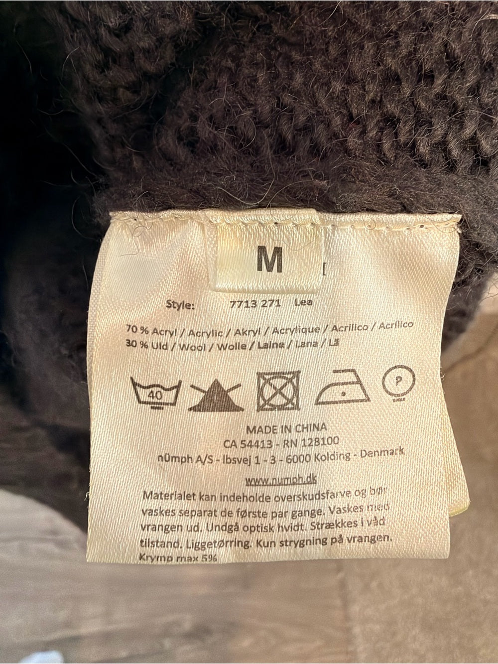 GT-0133 Nümph Lea Wool Blend Fair Isle Nordic Sweater M Anthropologie