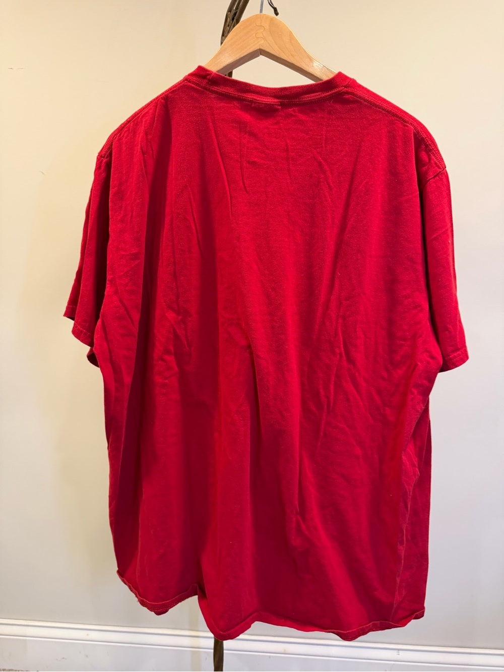GT-0139 Just A Guy Who Loves Sardines Graphic T-Shirt XL Red Fish Foodie Tee