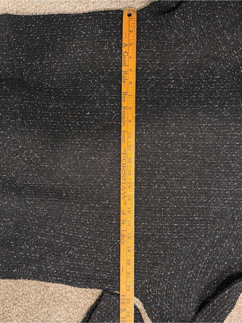 GT-0175 Zara Black Metallic Sparkle Knit Sweater M Crewneck Relaxed Holiday