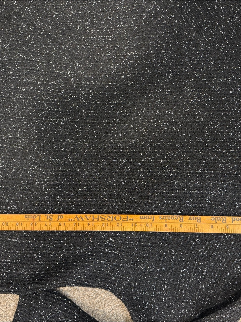 GT-0175 Zara Black Metallic Sparkle Knit Sweater M Crewneck Relaxed Holiday