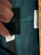 GT-0202 LOFT Emerald Green Velvet Skinny Pants Size 28/6