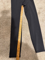 GT-0204 Vuori Black High Rise Ribbed Waistband Full Length Leggings