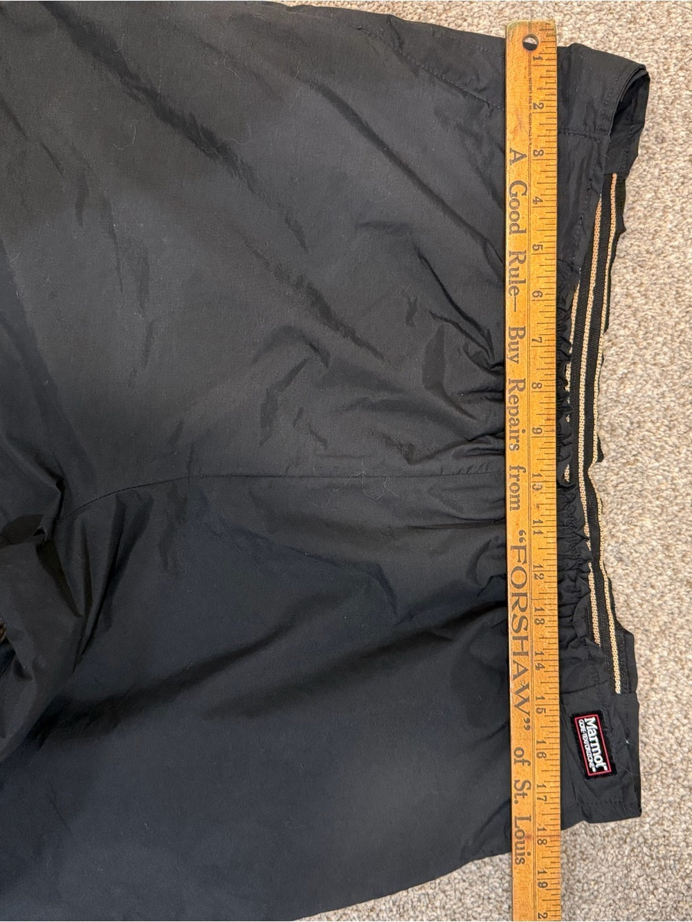 Marmot Gore-Tex DryZone Black Waterproof Ski Snow Pants XL GT-0233