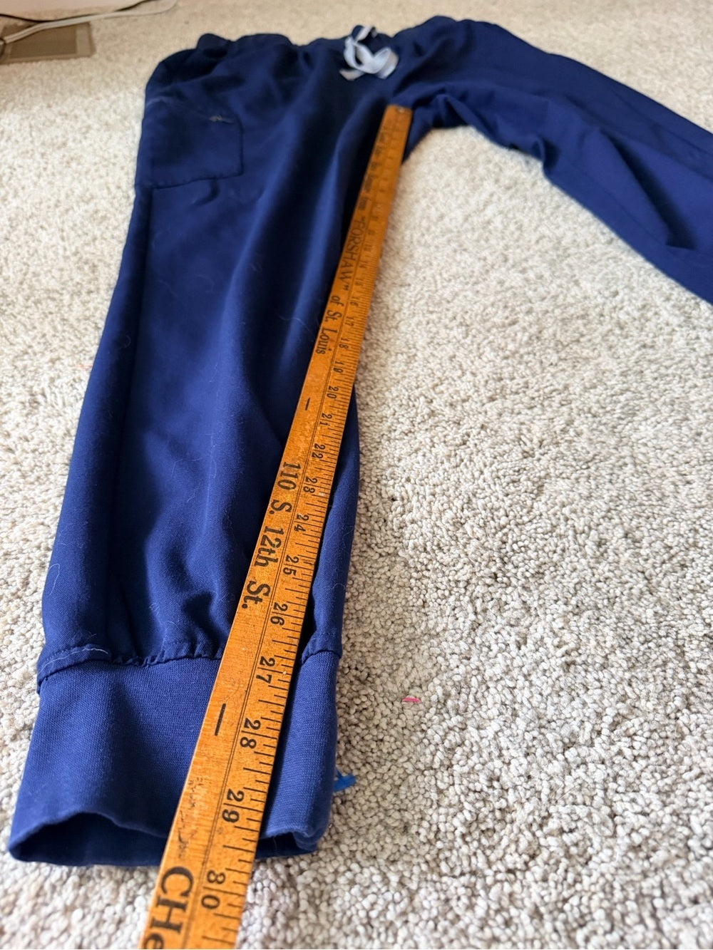 GT-0081 KITMAZ Navy Blue Jogger Scrub Pants XL