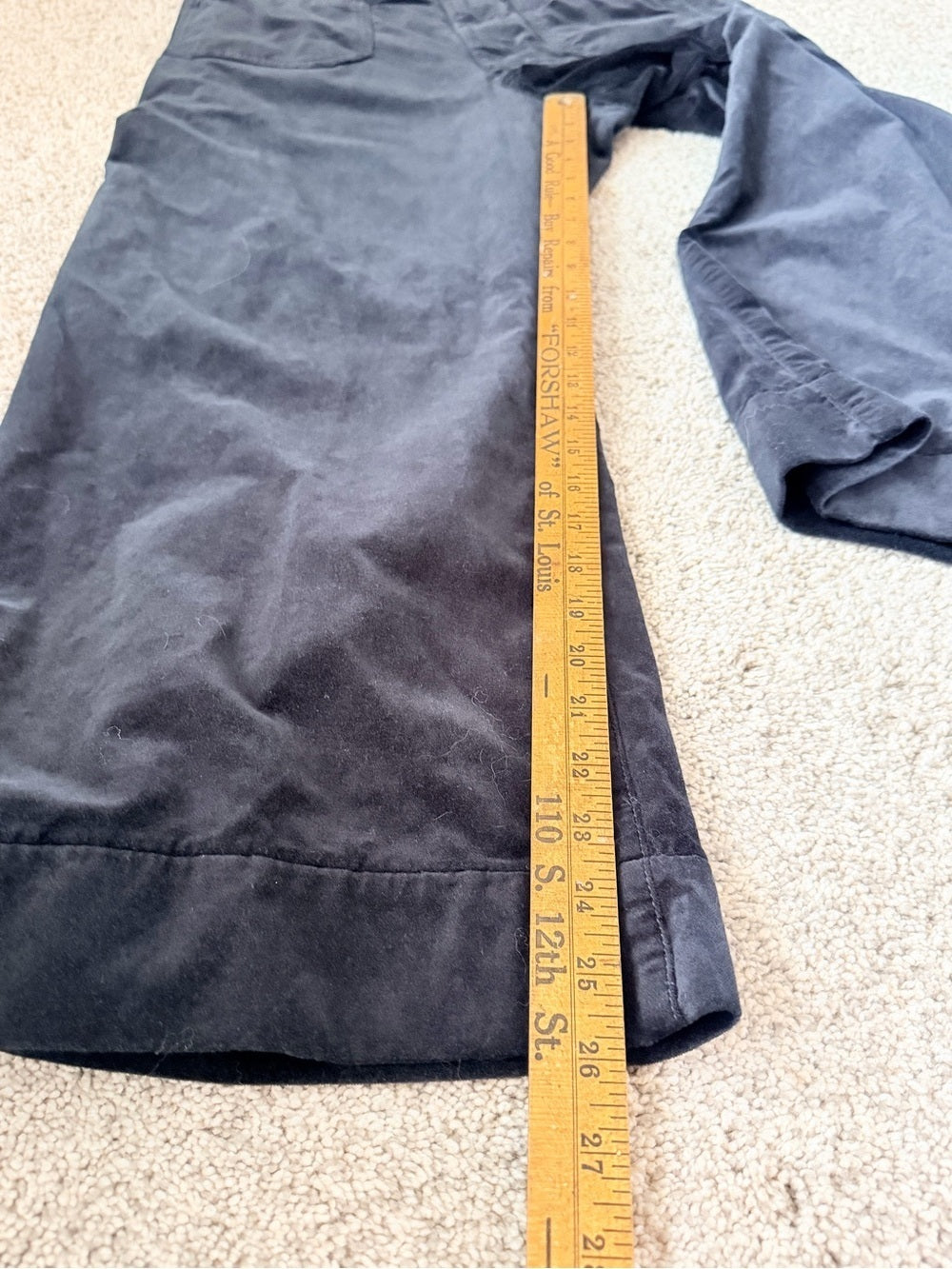 Maeve Anthropologie Colette Velvet Wide Leg Pants 32 Black High Rise