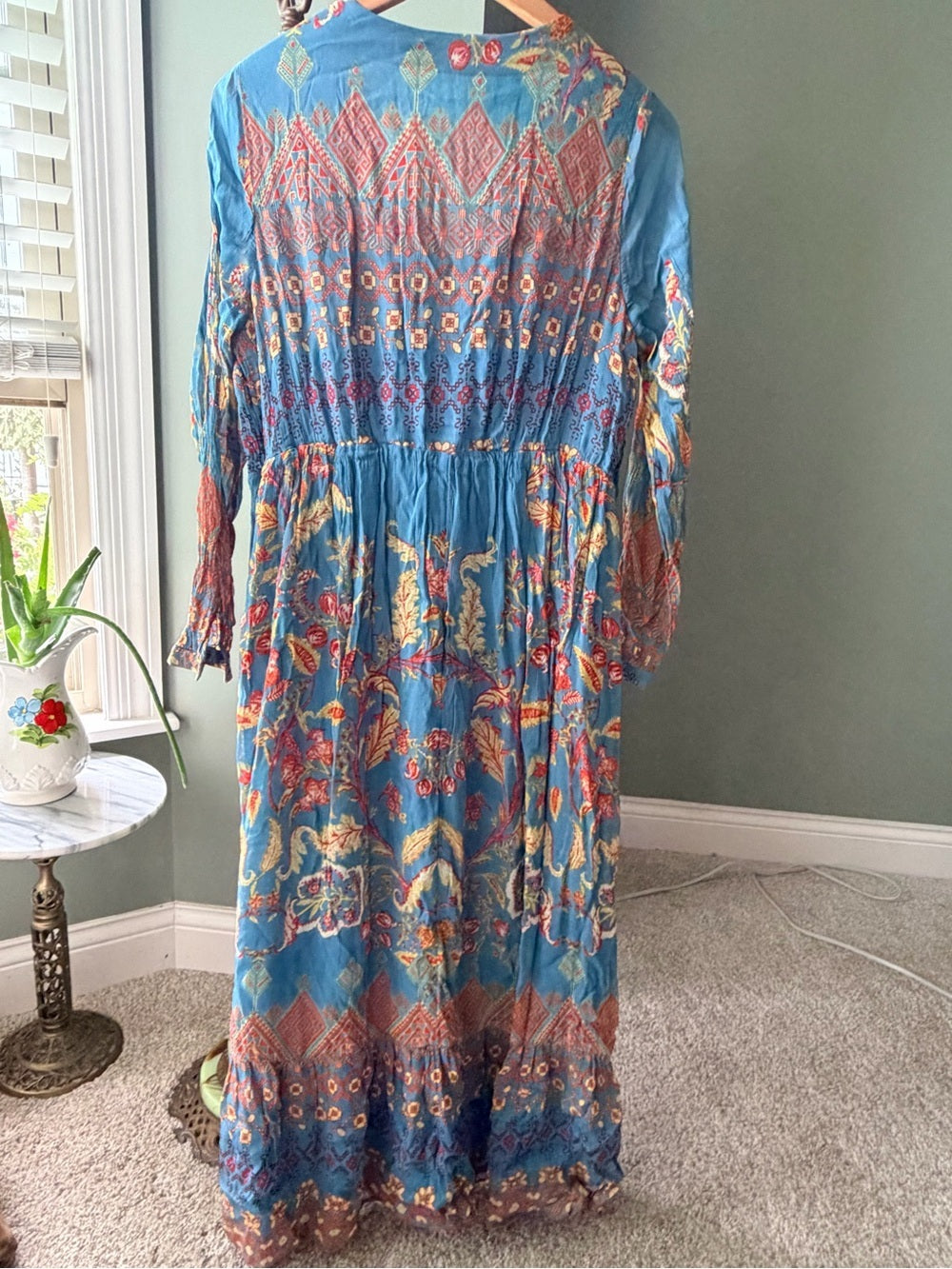 GT-0044 | Soft Surroundings Embroidered Boho Maxi Dress