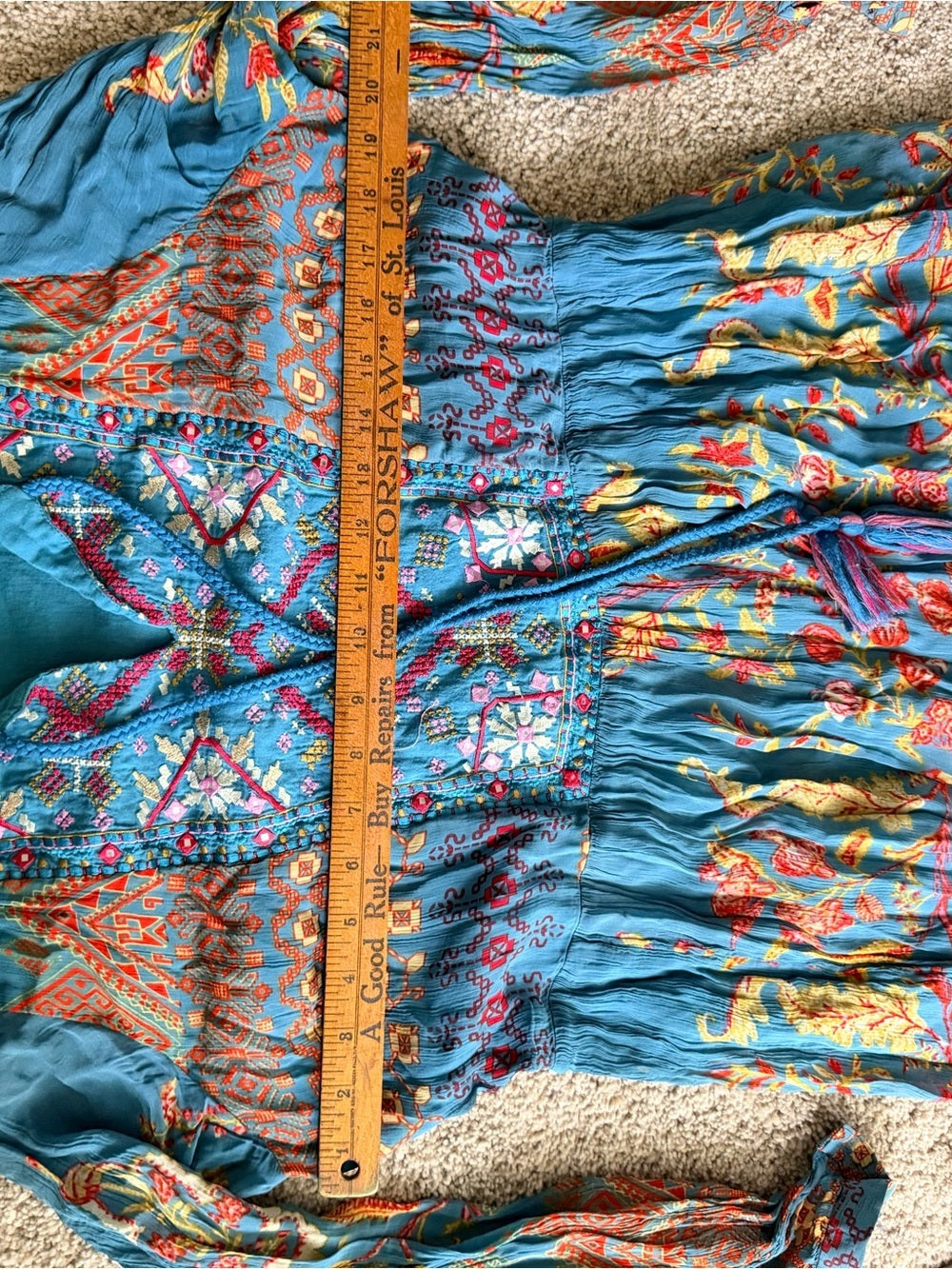 GT-0044 | Soft Surroundings Embroidered Boho Maxi Dress