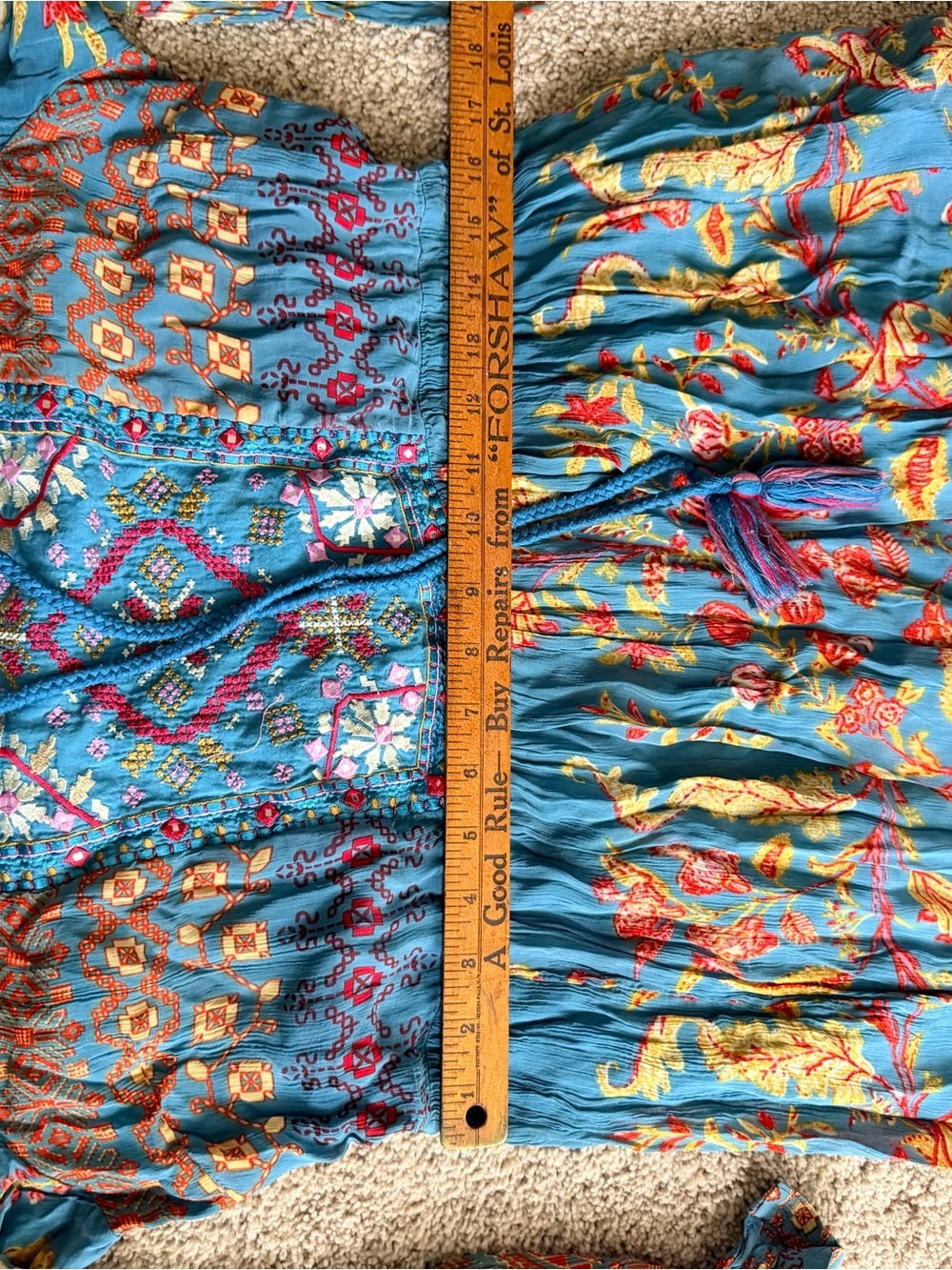 GT-0044 | Soft Surroundings Embroidered Boho Maxi Dress