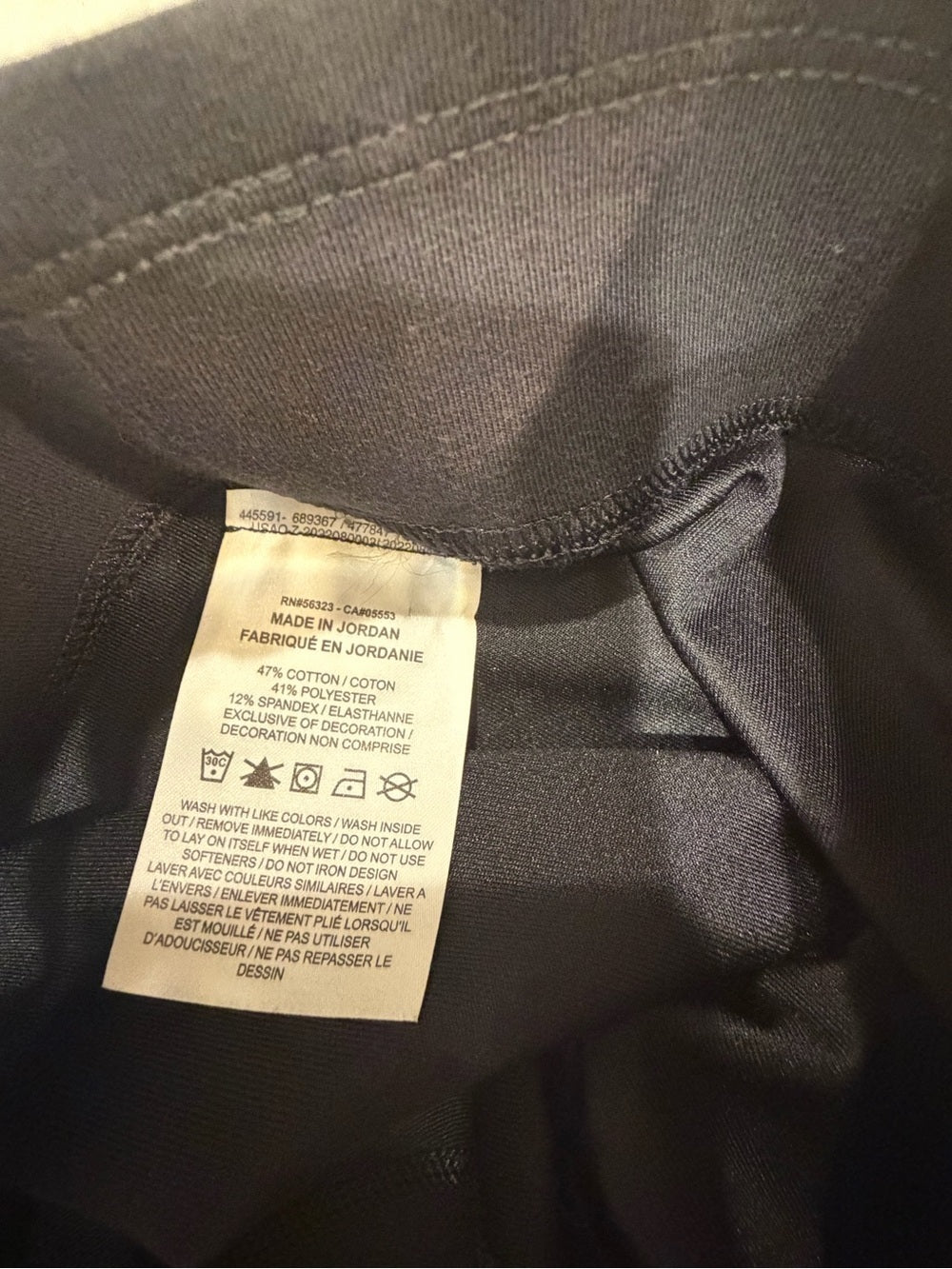 GT-0146 Nike Black Dri-FIT Leggings M Swoosh High Rise Athletic Yoga
