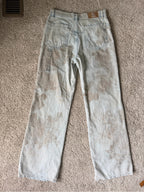 We The Free Tinsley Baggy Floral Wide Leg Jeans Size 28