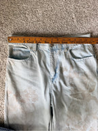 We The Free Tinsley Baggy Floral Wide Leg Jeans Size 28