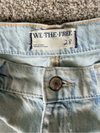 We The Free Tinsley Baggy Floral Wide Leg Jeans Size 28