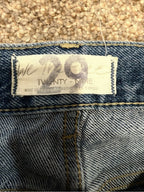 GT-0150 Free people Women's Distressed High-Rise Blue Jeans