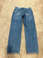 GT-0150 Free people Women's Distressed High-Rise Blue Jeans