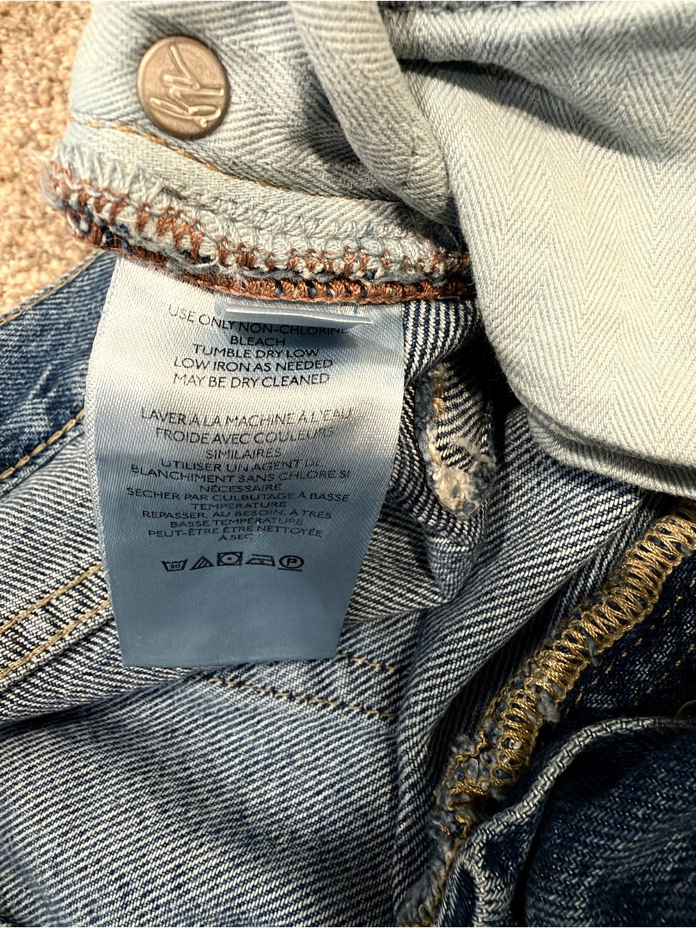 GT-0150 Free people Women's Distressed High-Rise Blue Jeans