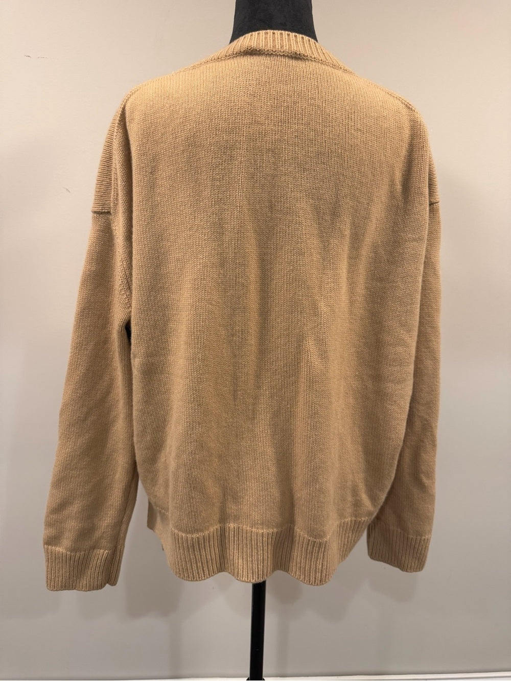 GT-0192 Vince 100% Cashmere Camel Side Lace Up Sweater L Quiet Luxury