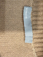 GT-0192 Vince 100% Cashmere Camel Side Lace Up Sweater L Quiet Luxury