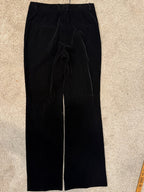 GT-0193 Vilshenko Black Velvet Flare Trousers NWT Designer Pants