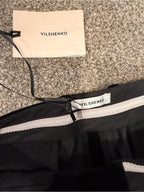 GT-0193 Vilshenko Black Velvet Flare Trousers NWT Designer Pants