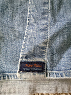 GT-0091 Indigo Palms Denim Company Chambray Shirt L Blue Button Front