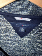 GT-0100 | Tommy Hilfiger Athluxe Metallic Navy Asymmetrical Moto Jacket XL
