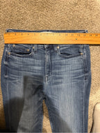 GT-0234 AYR Women’s Jeans 28 Long High Rise Straight Leg Raw Hem Denim