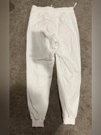 GT-0244 lululemon White Dance Studio Mid Rise Lined Joggers Size 6