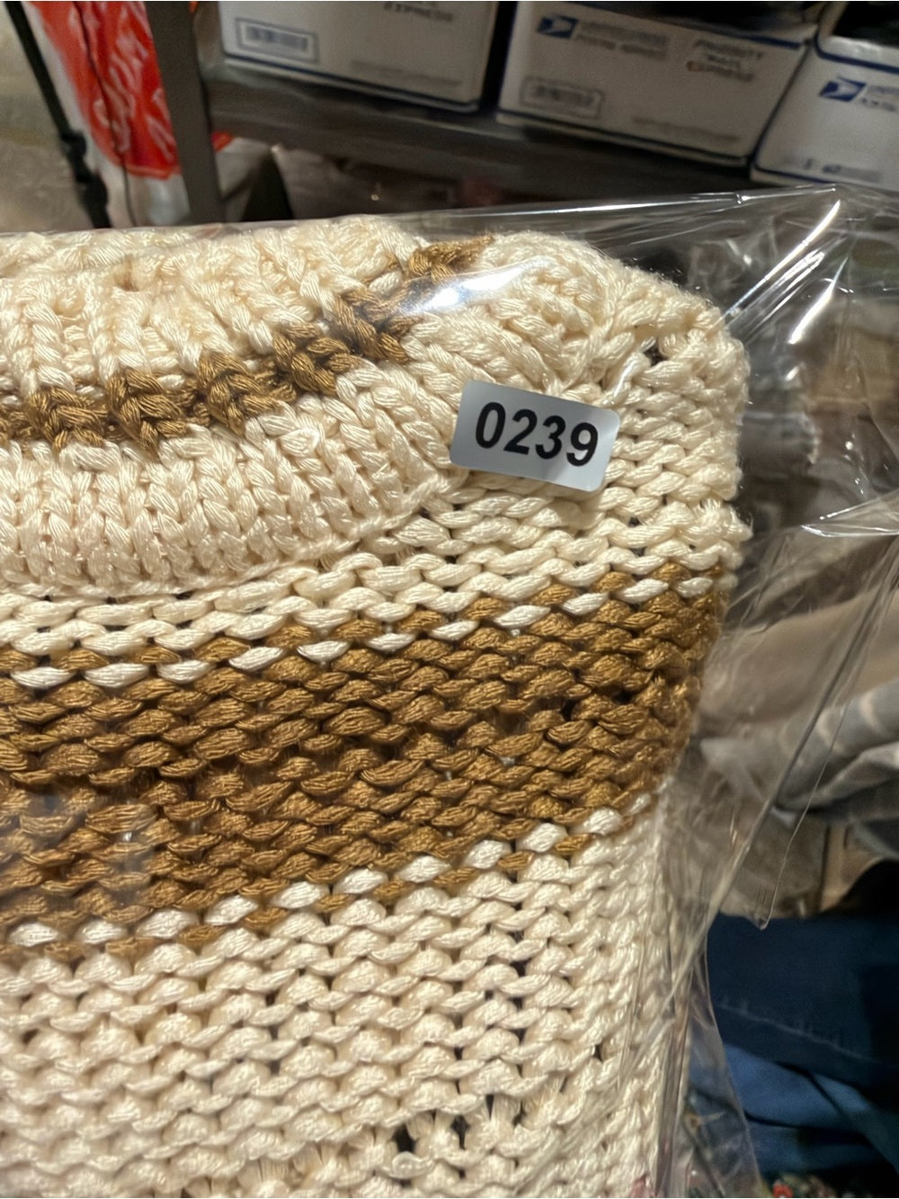 GT-0239 Saltwater Luxe Chunky Knit Chevron V Neck Sweater XS