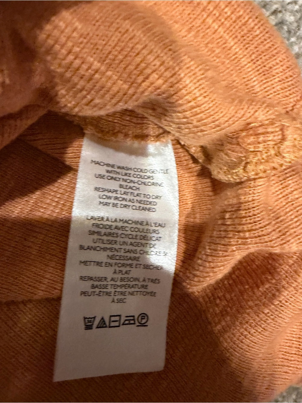 GT-0242 Pilcro Anthropologie Rust Orange Ruffle Knit Top M Boho