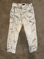 GT-0227 NWT Sanctuary Classy Cargo Satin Pants Silver Size 27