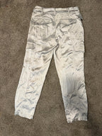 GT-0227 NWT Sanctuary Classy Cargo Satin Pants Silver Size 27