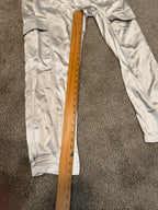 GT-0227 NWT Sanctuary Classy Cargo Satin Pants Silver Size 27