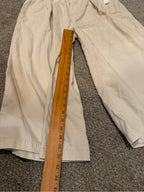 GT-0226 Pilcro Anthropologie Cream Wide Leg Crop Pants XL NWT