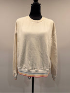 GT-0250 Spiritual Gangster Cream Rainbow Stripe Sweatshirt M Retro Boho