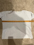Garnet Hill 100% Cashmere Gray Blue Oversized Tunic Sweater M GT-0217