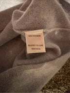 Garnet Hill 100% Cashmere Gray Blue Oversized Tunic Sweater M GT-0217