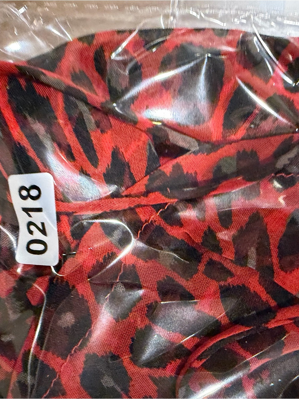 Breakin Loose Red Black Leopard Print Midi Slip Dress 15/16 GT-0218
