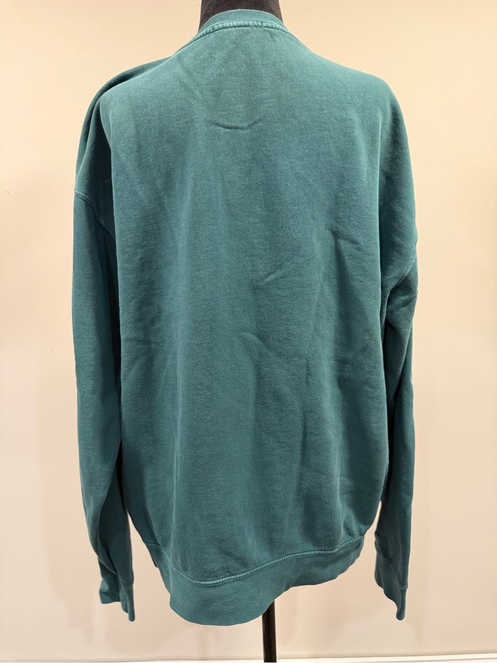 OBEY Propaganda Icon Face Graphic Teal Green Crewneck Sweatshirt GT-0219